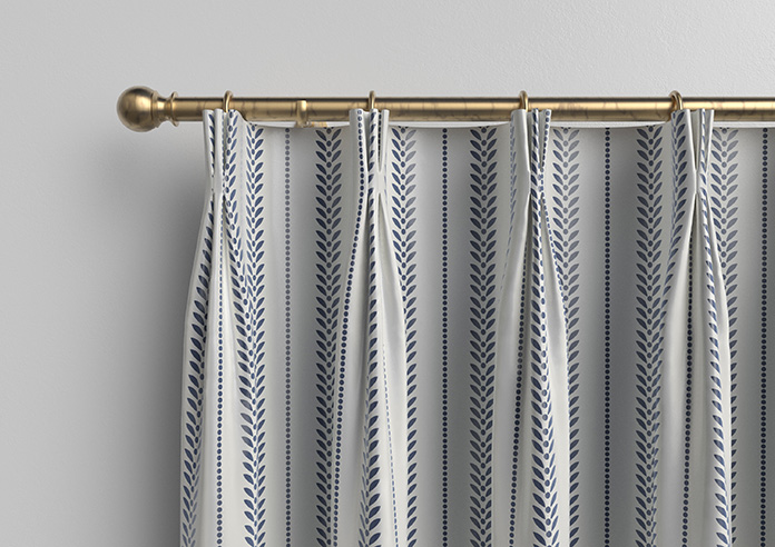 Laurel Stripe, Navy - Made to Measure Curtains - Image 11